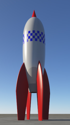 A 1950s syle rocket.