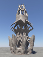 Preview of Gaudi style tower.